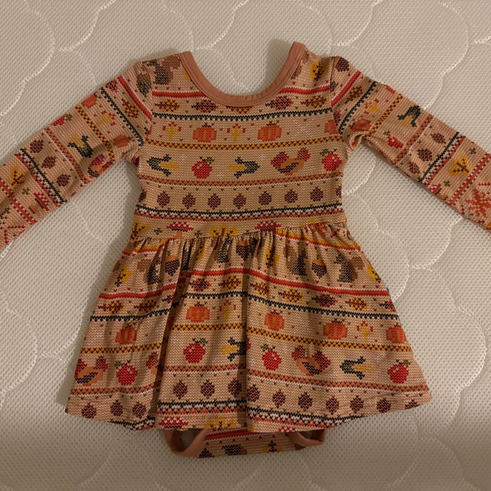 Little Sleepies Twirl Dress with Bodysuit